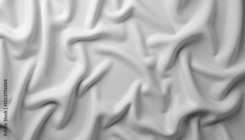 Abstract soft grey fabric texture with fluid folds Abstract soft grey fabric texture with fluid folds