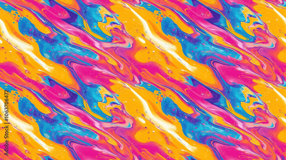 Seamless liquid abstract pattern featuring vibrant oil painting streaks perfect for modern textiles and wallpaper Seamless liquid abstract pattern featuring vibrant oil painting streaks perfect for modern textiles and wallpaper