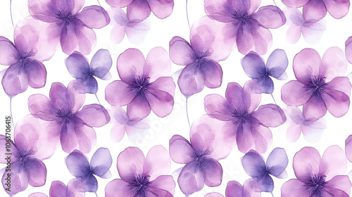 Watercolor seamless pattern featuring hand drawn floral designs perfect for fabric and wallpaper applications