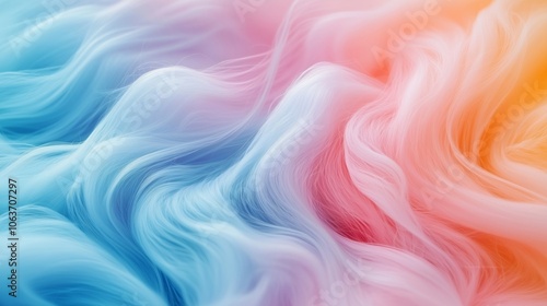 Exploring Color Gradients and Soft Textures in Artful Waves