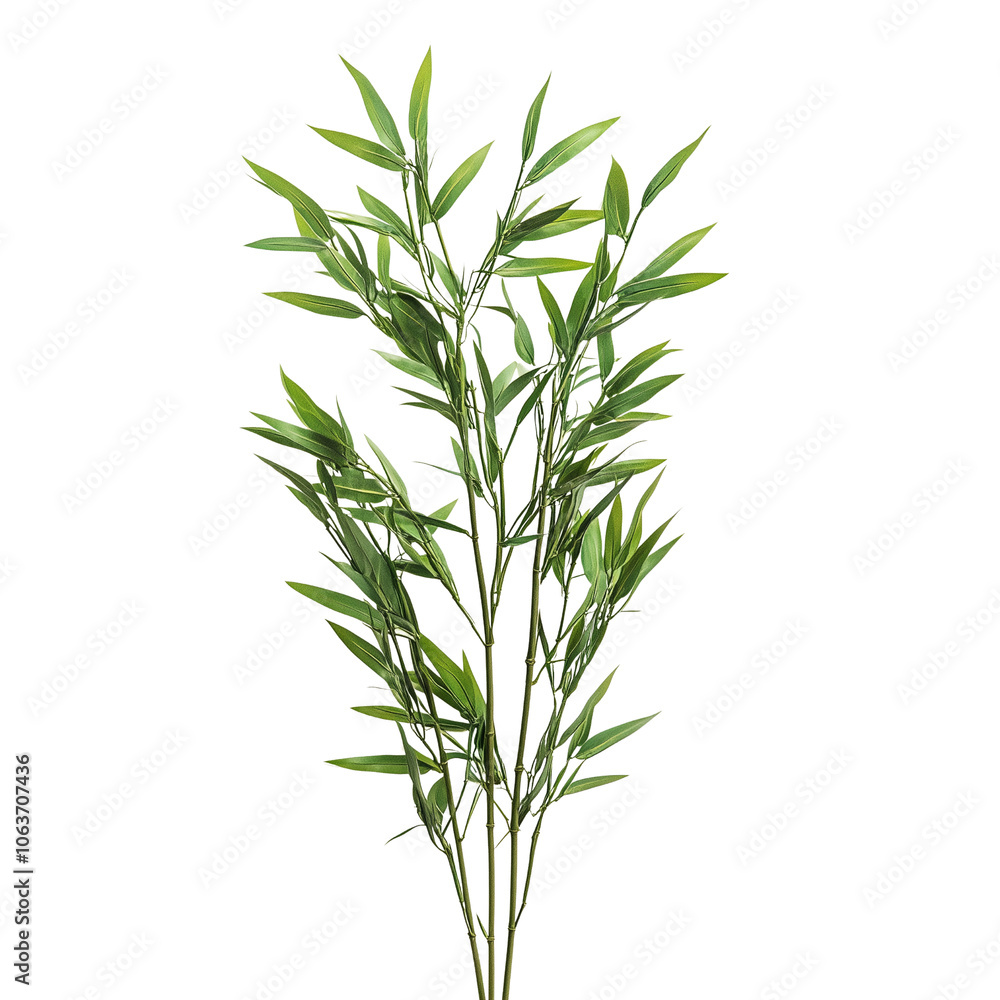 Water bamboo isolated on a transparent background and white background. Photo and PNG file Water bamboo isolated on a transparent background and white background. Photo and PNG file