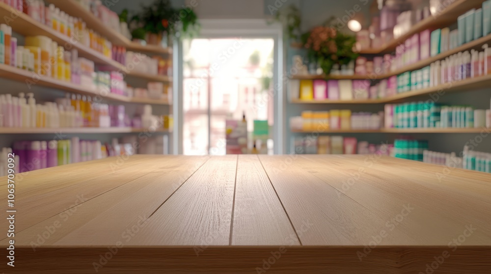The Display in Beauty Shop The Display in Beauty Shop