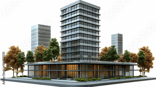 Modern Cityscape 3D Illustr...
