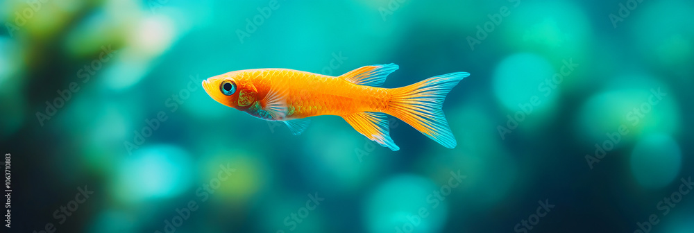Fototapeta premium Explore the vibrant world of goldfish discover their unique characteristics and care tips for aquarists