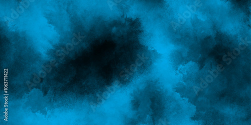 Cloudy blue watercolor background texture, Smoke in the dark blue texture, watercolor background concept design background with smoke, watercolor painted mottled blue background with vintage marble.