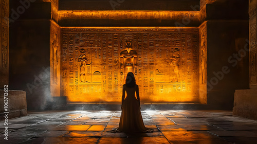Ancient Temple Interior wit...