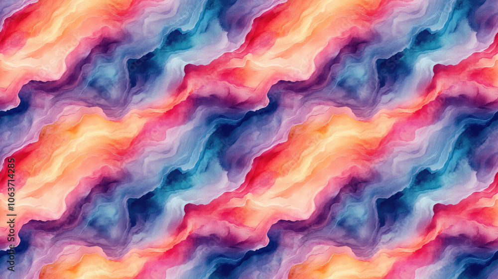 Abstract watercolor seamless pattern featuring vibrant hues and fluid shapes perfect for artistic designs Abstract watercolor seamless pattern featuring vibrant hues and fluid shapes perfect for artistic designs