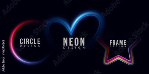 love frame design, abstract circle design