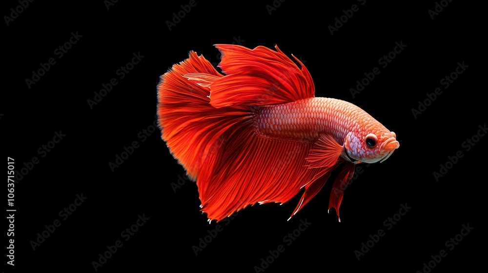 Red Siamese Fighting Fish Red Siamese Fighting Fish
