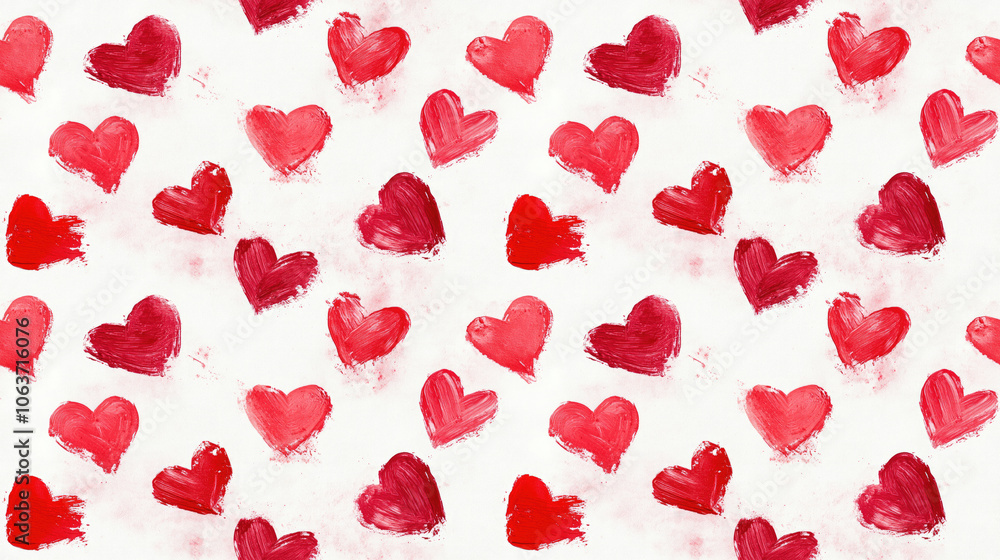Heart shaped lipstick marks in vibrant red on a clean white background ideal for romantic designs and crafting projects Heart shaped lipstick marks in vibrant red on a clean white background ideal for romantic designs and crafting projects