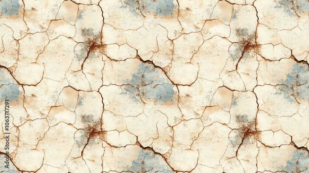 Fototapeta premium Old color grunge pattern featuring stains cracks and spots for stylish wallpaper or backdrop use