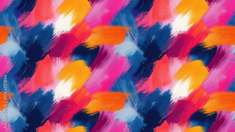 Brushed painted abstract background featuring a seamless pattern of vibrant strokes ideal for wallpapers and fabric design Brushed painted abstract background featuring a seamless pattern of vibrant strokes ideal for wallpapers and fabric design