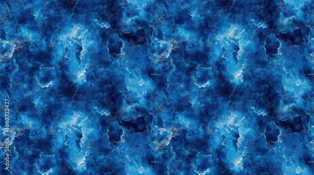 Fototapeta premium Colorful tie dye indigo pattern with artistic texture vibrant fashion fabric design