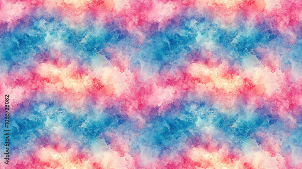 Vibrant seamless kaleidoscope tie dye pattern with subtle watercolor textures and a creative turquoise background ideal for textiles and wallpaper Vibrant seamless kaleidoscope tie dye pattern with subtle watercolor textures and a creative turquoise background ideal for textiles and wallpaper