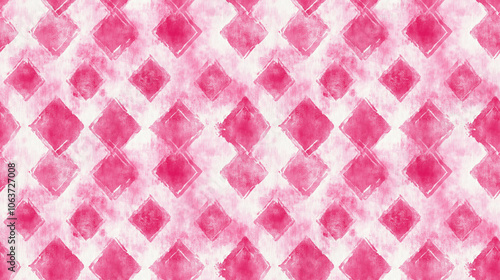 Elegant seamless pattern featuring pink ethnic watercolor art with shibori antique textures ideal for textile design and crafts