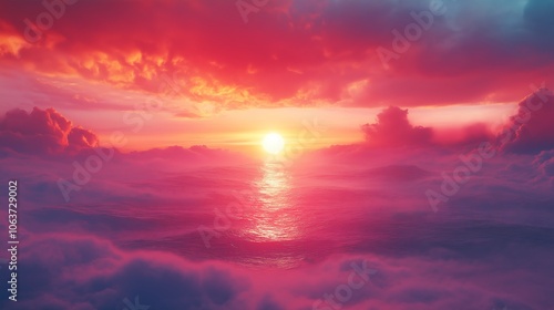 sunrise over the sea generative ai