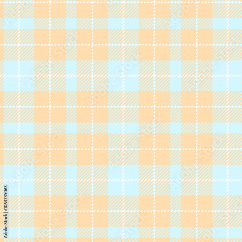 Classic pastel plaid seamless pattern vector. Background graphic tartan fashion design use for print, texture, cloth, fabric, flannel.	