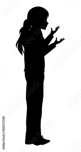 Girl Silhouette Illustration