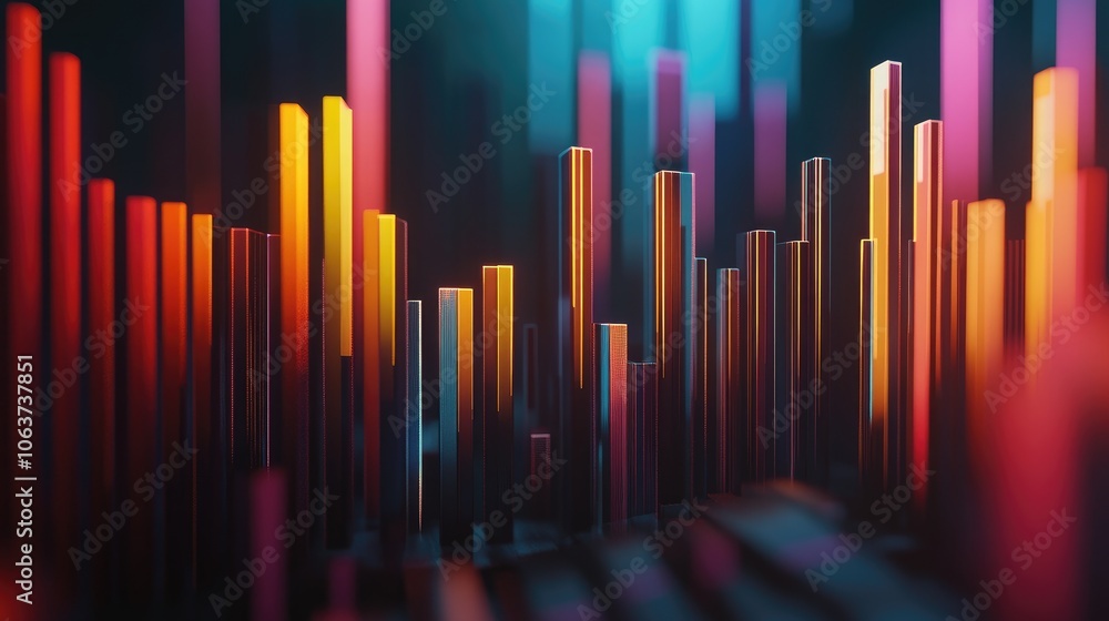 Vibrant Abstract Sound Wave Visualization Vibrant Abstract Sound Wave Visualization