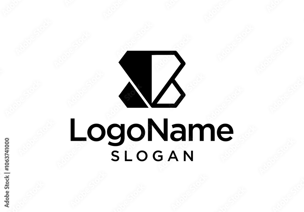 Diamond Logo Vector With Initial Letter B. Diamond Logo Concept Sign Icon Symbol Design Element Line Art Style. Jewelry, Jewellery, Gem Logotype. Vector illustration template Diamond Logo Vector With Initial Letter B. Diamond Logo Concept Sign Icon Symbol Design Element Line Art Style. Jewelry, Jewellery, Gem Logotype. Vector illustration template