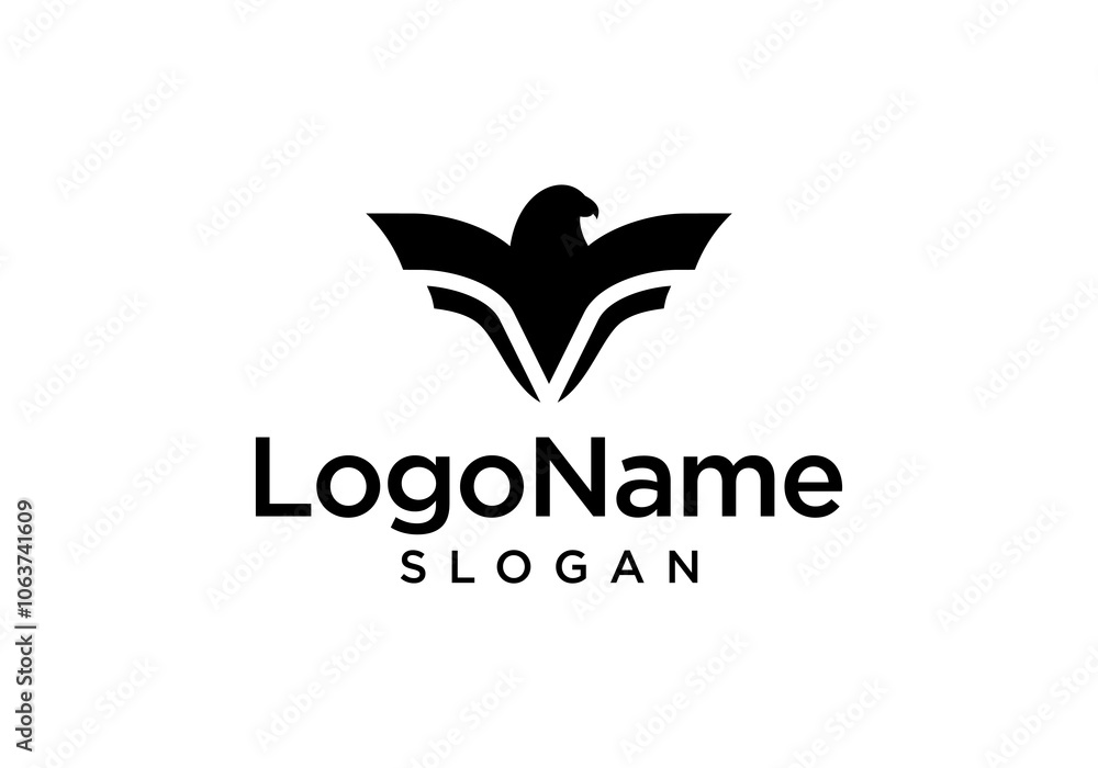 Simple and powerful Eagle Logo Vector. Simple and powerful Eagle Logo Vector.