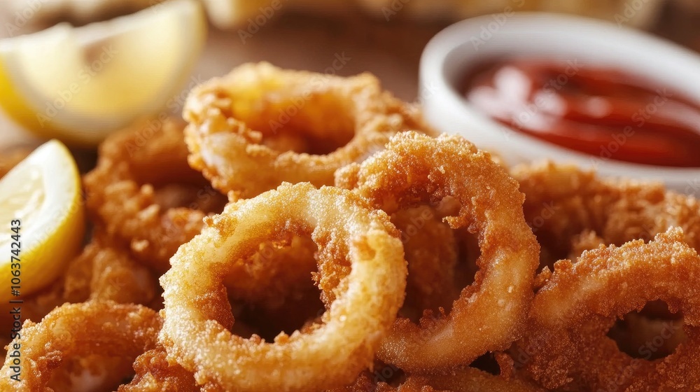 Crispy Fried Onion Rings with Dipping Sauce Crispy Fried Onion Rings with Dipping Sauce