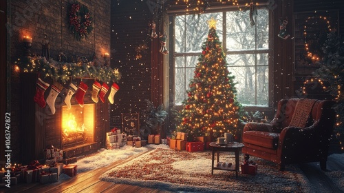 A Cozy Christmas Eve by the Fireplace: Embracing Warmth, Tradition, and Joyful Anticipation