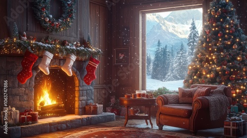 A Cozy Christmas Eve by the Fireplace: Embracing Warmth, Tradition, and Joyful Anticipation