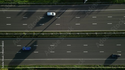 Video above motorway in UK