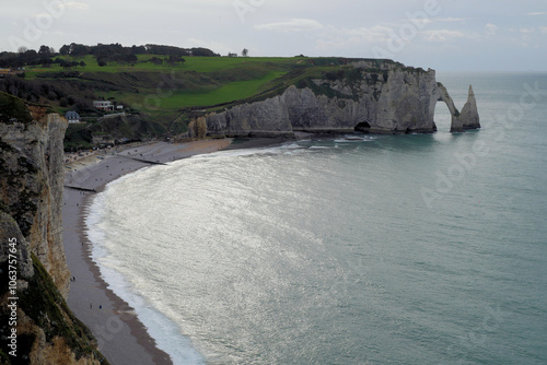 Falaises d'Etretat, falaise d'Aval