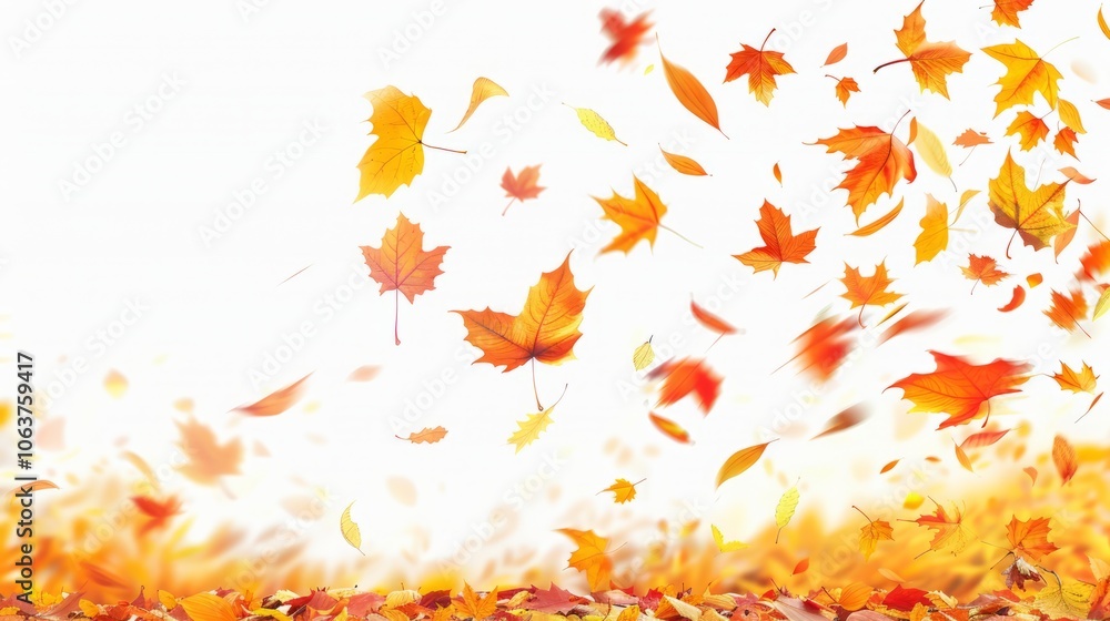 Pile of autumn leaves isolated on white background Pile of autumn leaves isolated on white background