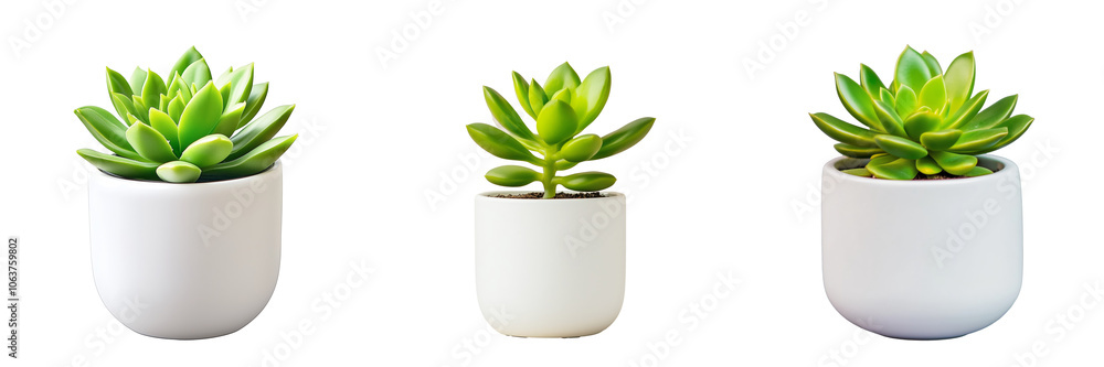 small succulent plant in a white ceramic pot, perfect for modern or minimalist home decor, isolated on a transparent background small succulent plant in a white ceramic pot, perfect for modern or minimalist home decor, isolated on a transparent background