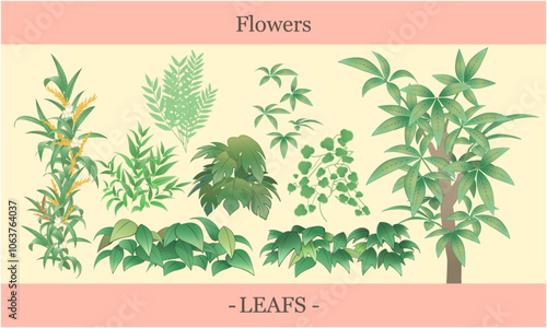 Wallpaper Mural flowerPattern_leafs Torontodigital.ca