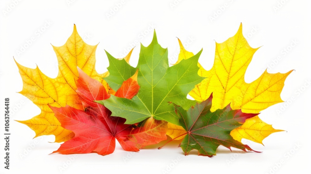 Pile of autumn leaves isolated on white background Pile of autumn leaves isolated on white background
