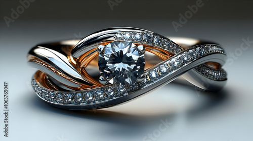 Diamond Ring With Intricate...