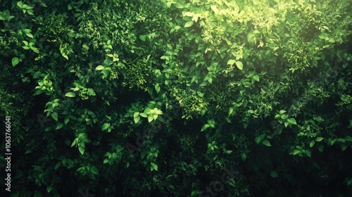 Vertical Garden Wall with Lush Greenery