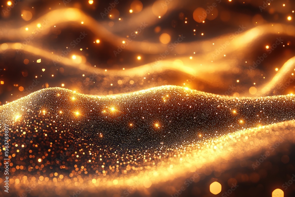 3d gold stars of different sizes floating on a black background 3d gold stars of different sizes floating on a black background