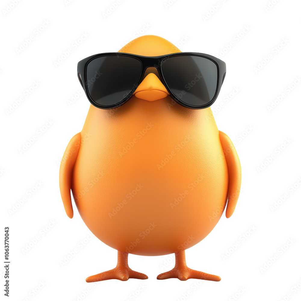 Chick with sunglasses and egg, isolated on a white background. PNG transparent. Chick with sunglasses and egg, isolated on a white background. PNG transparent.