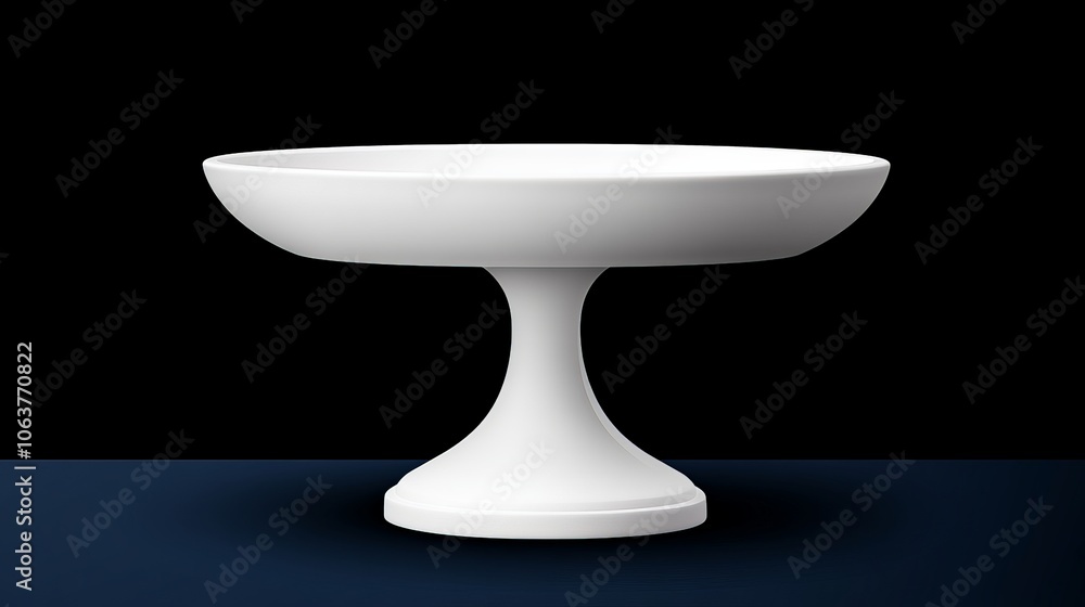 Elegant Ceramic Pedestal: A sleek and minimalist ceramic pedestal, crafted with a smooth, white finish and a graceful pedestal base. Elegant Ceramic Pedestal: A sleek and minimalist ceramic pedestal, crafted with a smooth, white finish and a graceful pedestal base.