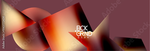 Fluid color geometric shapes abstract background. Vector Illustration For Wallpaper, Banner, Background, Card, Book Illustration, landing page