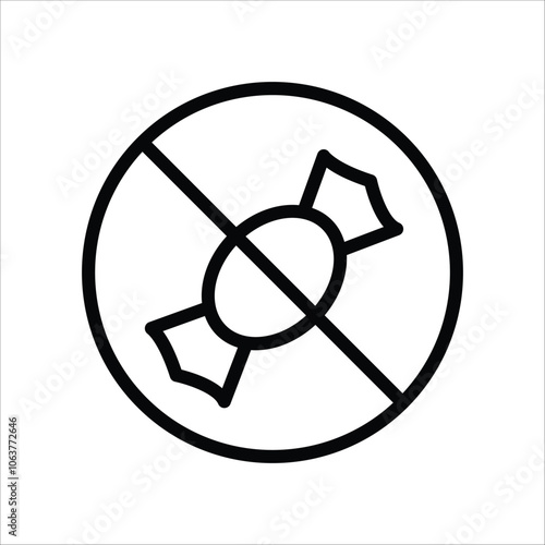 This is a Nice No Candy Icon Design