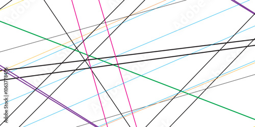 Abstract Colourful geometric Luxury premium line pattern on a transparent background.Vector illustration.