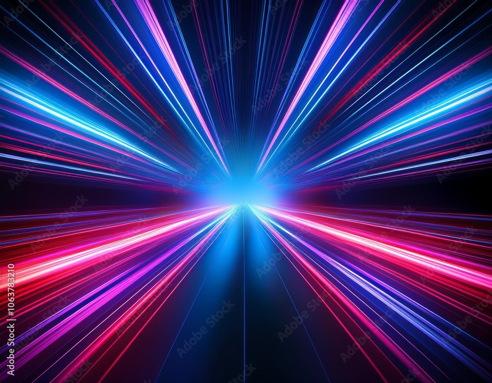 burst of colorful light beams radiating from a central point burst of colorful light beams radiating from a central point