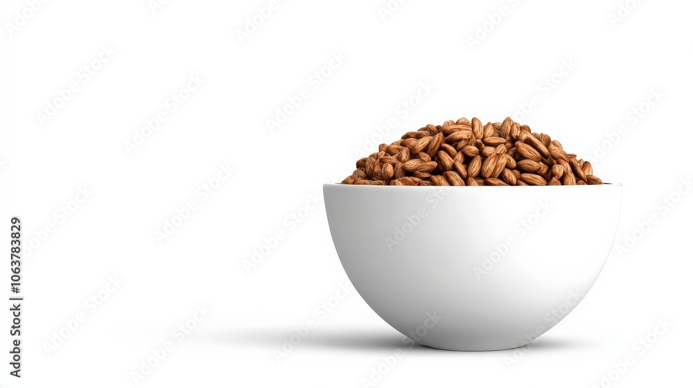 Brown Rice Bowl: A simple, rustic bowl brimming with brown rice, showcasing the natural beauty of whole grains in a minimalist setting. Brown Rice Bowl: A simple, rustic bowl brimming with brown rice, showcasing the natural beauty of whole grains in a minimalist setting.