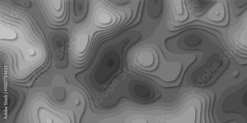 Abstract luxury multicolor modern 3d papercut background. Minimal abstract vector wave carve diamond topography line circle creative topography map circle and wave line smooth multilayer pattern.