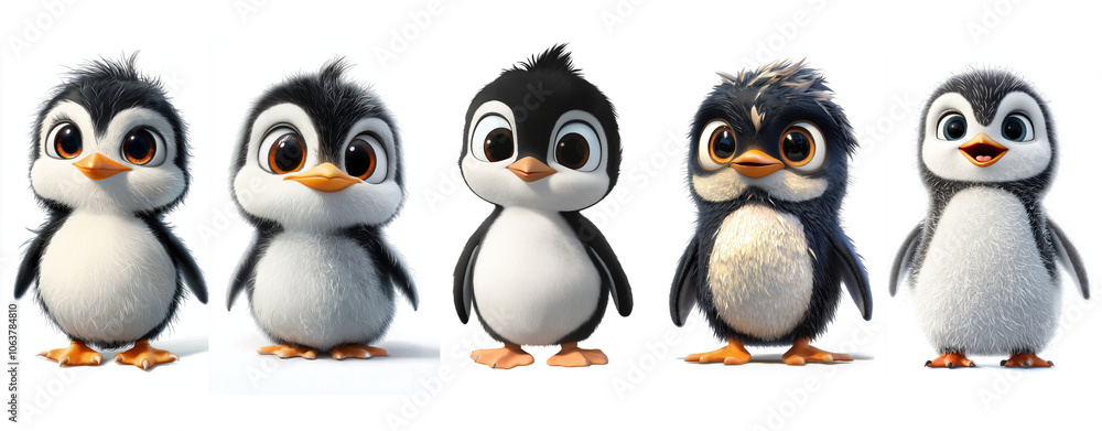 Fototapeta premium group of penguins