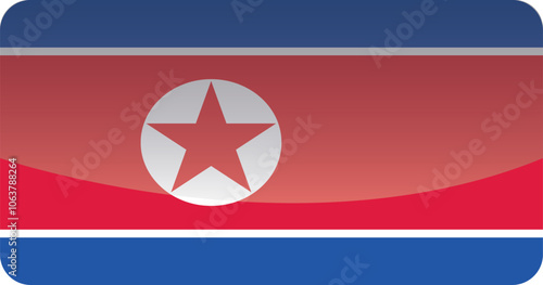 Free Download National flag of North Korea.Vector illustration - GFXLoad