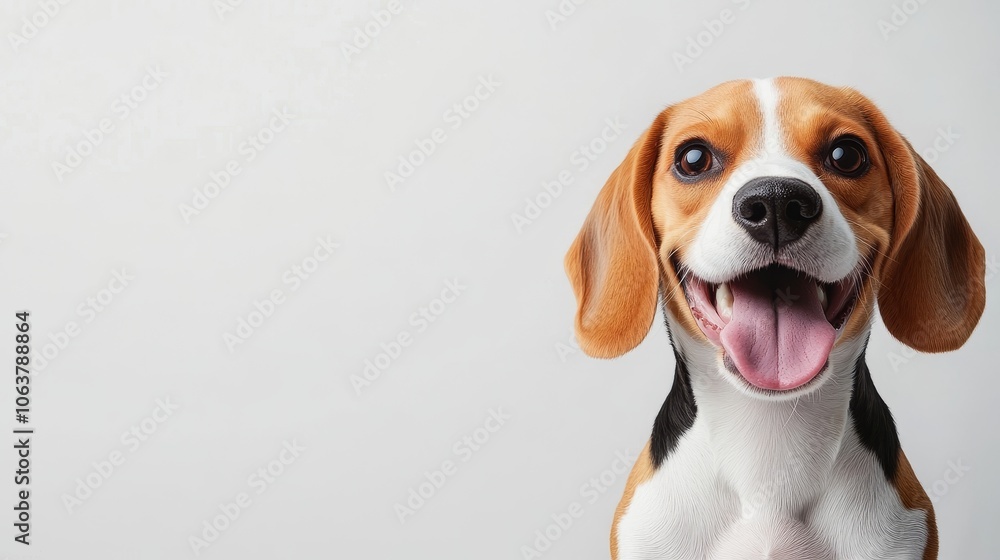 A joyful and amusing Beagle dog is enjoying its day, with a big smile and bright eyes, it's a pure embodiment of happiness, perfect for pet-related projects or cheerful advertisements. A joyful and amusing Beagle dog is enjoying its day, with a big smile and bright eyes, it's a pure embodiment of happiness, perfect for pet-related projects or cheerful advertisements.