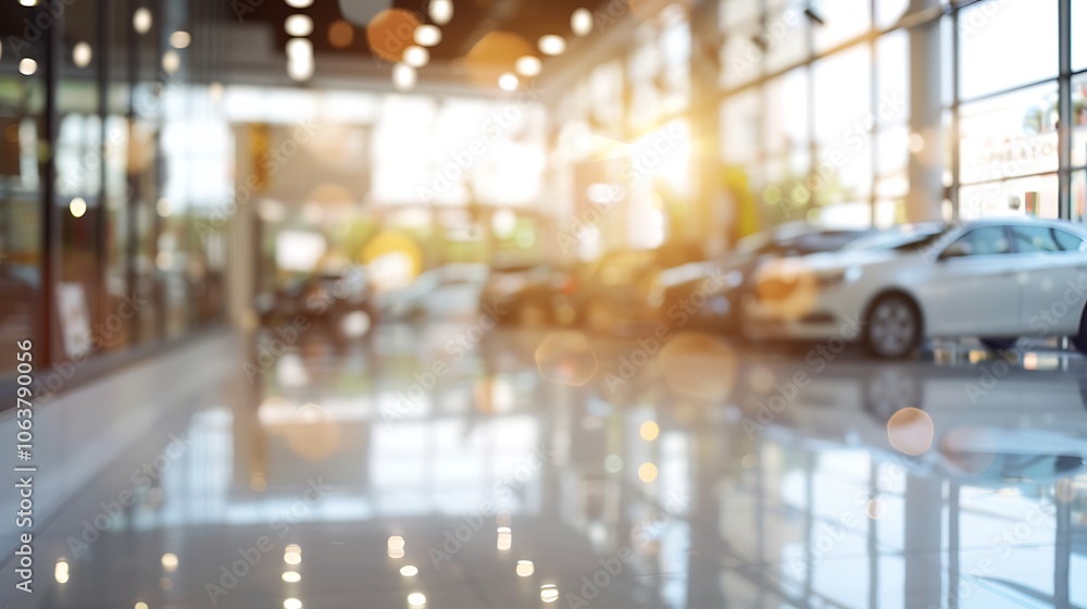 A blurred background image of a modern car dealership showroom with shiny new cars on display and large glass windows, perfect for automotive themes. A blurred background image of a modern car dealership showroom with shiny new cars on display and large glass windows, perfect for automotive themes.