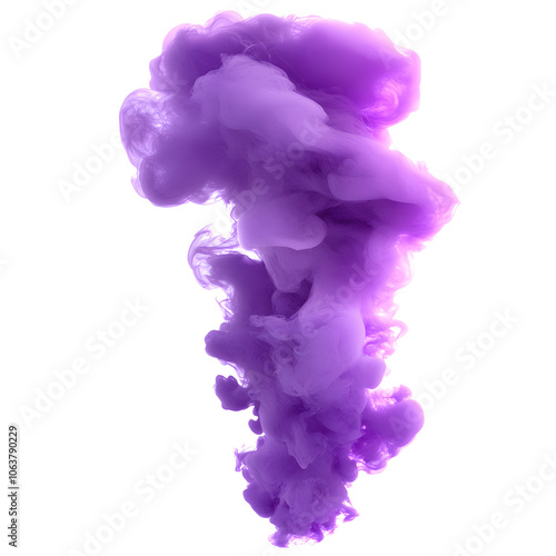 purple smoke highlighted by white, png